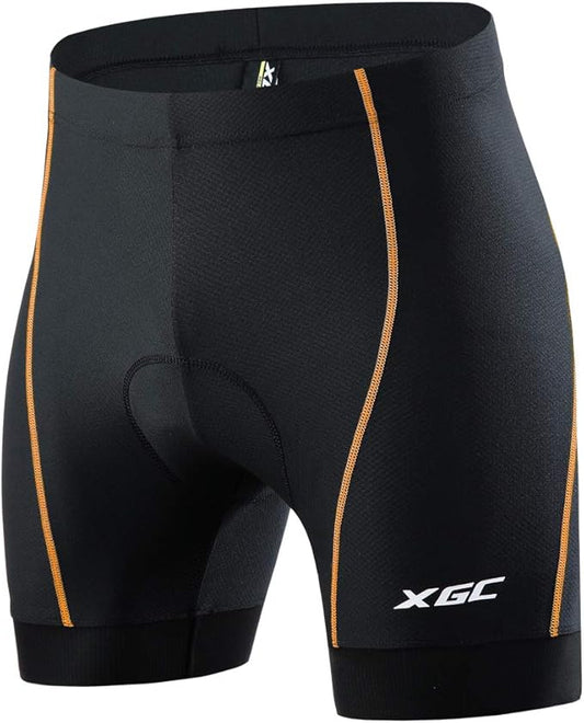 XGC Men's Cycling Underwear Shorts with High-Density High-Elasticity and Highly Breathable 4D Gel Padded
