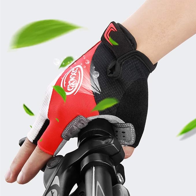CXWXC Cycling Gloves for Men Women - Breathable Gel Road Mountain Bike Riding Gloves - Anti-Slip Bike Glove for Fitness Cycling Training Outdoor Sports