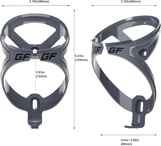 GEMFUL 24 oz Cycling Water Bottle and Cage Set BPA Free Bike Water Bottle Holder Combo Lightweight Leakproof Drink Bottles fits MTB Mountain Road Bicycle Sports Gym Workout