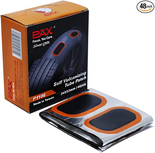 PAX 48 Pcs 34 x 52mm Oval Inner Tube Patches, Puncture Flat Tire Repair Patch for Automobile, Car, Truck, Motorcycle, Scooter, Bicycle, Bike, BMX, ATVs, River Floating, Inflatable Rubber