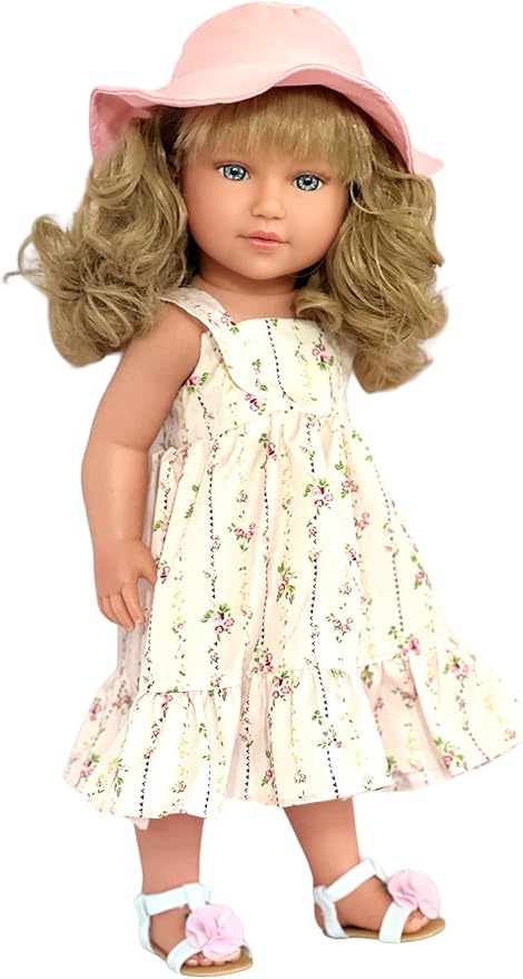 Kennedy and Friends 18 Inch Fashion Dolls- Tilt and Pose Feature and All Vinyl (F02- Aln)