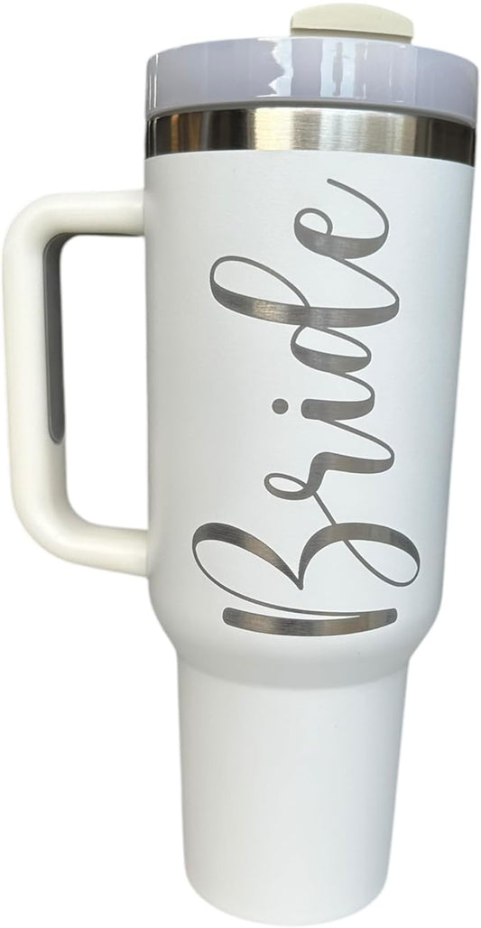Bride tumbler tumbler for bride 40oz wedding cup Bridal shower gift Gift for bride Wedding gift (Bride)