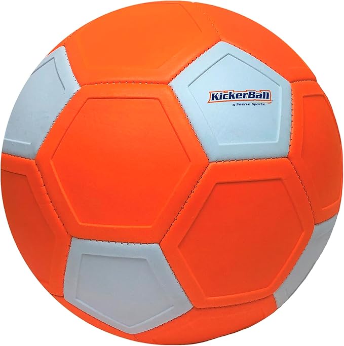 Kickerball - Curve and Swerve Soccer Ball/Football Toy - Kick Like The Pros, Great Gift for Boys and Girls - Perfect for Outdoor & Indoor Match or Game