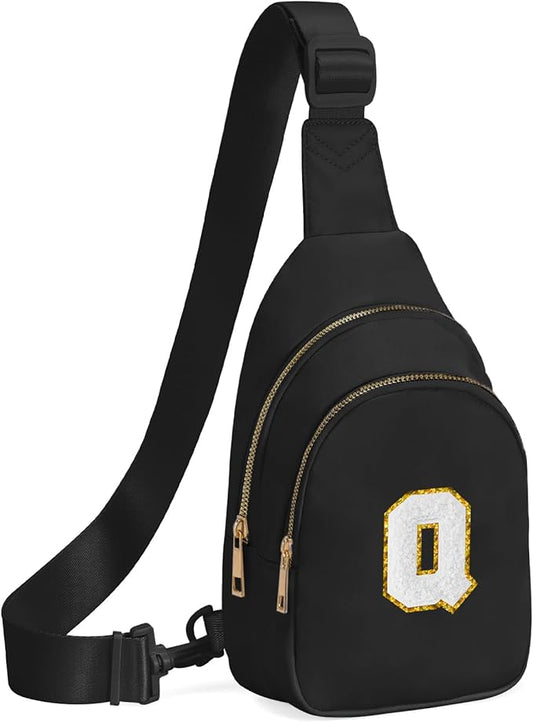 Birthday Gifts for 7 8 9 10 11 12 13 Year Old Girls Small Initial Sling Bag Cross Body Bag Fanny Pack for Girls