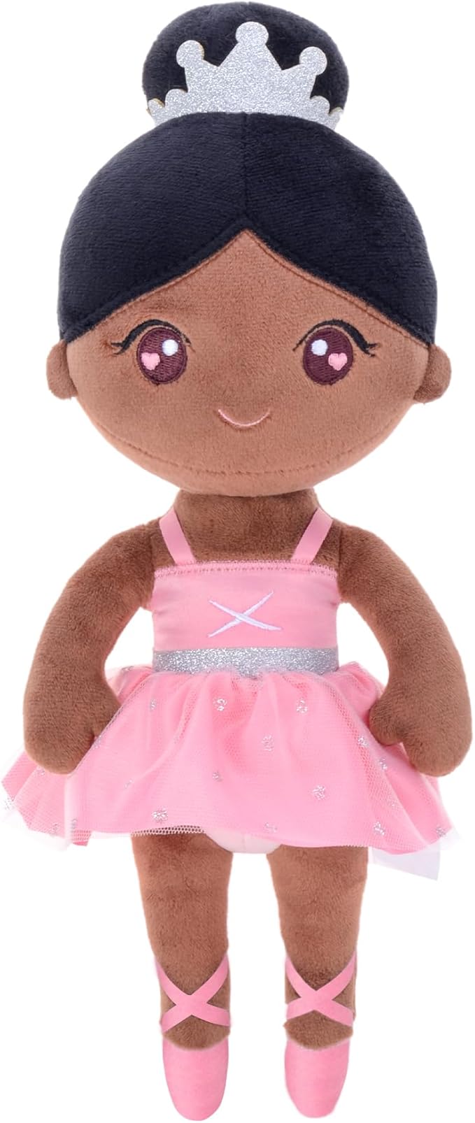 Gloveleya Ballet Dolls Baby Girl Gifts Plush African American Ballerina Doll Bronze