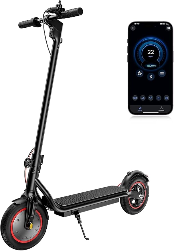 iScooter Electric Scooter for Adults, 23/18/12 Miles Long Range,22/19/18 Mph Top Speed, Commuting Electric Scooter with Cruise Control, Double Braking Systems Escooter for Adults and Teens