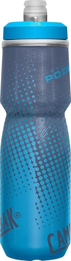 CamelBak Podium Chill Bike Insulated Squeeze Water Bottle Blue Dot, 24oz