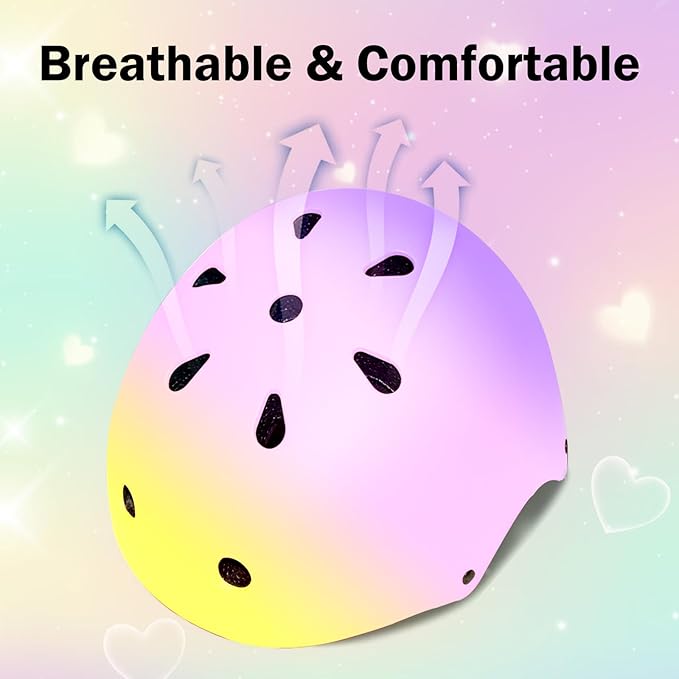 Kids Bike Helmet for 2-3-5-8-14 Ages Girls,Boys,Toddler,Kids and Youth, Ventilation and Impact Resistance Toddler Bike Helmet for Multi-Sport Bicycle Scooter Inline Roller Skate and Skateboarding