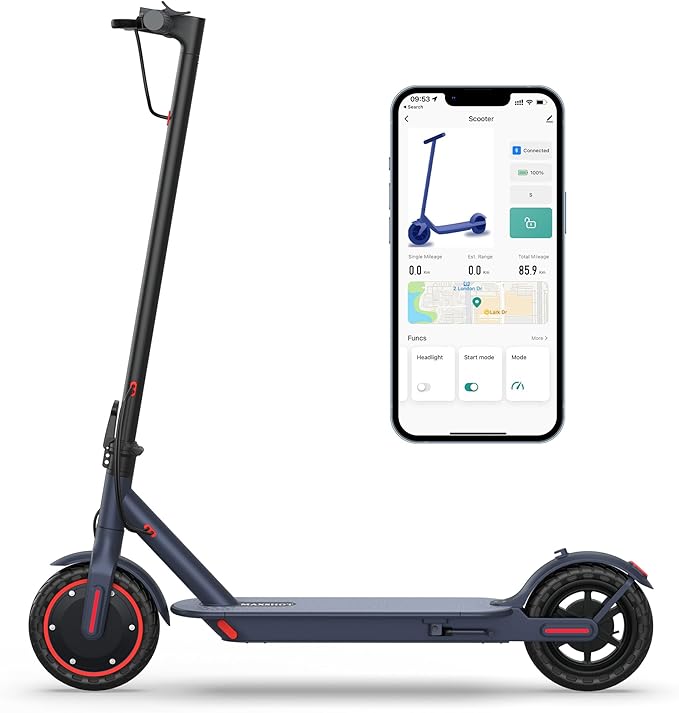 Electric Scooter for Adults, 8.5/10/14" Tires, 19/22Mph, 350W/500W Motor, 21-28 Miles Range, Folding E-Scooter with Dual Suspension,APP(V1/SPRO/MAX/PRO/X1/X1PRO)
