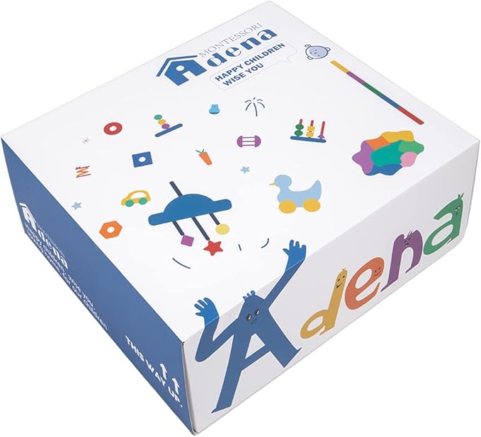 Adena Montessori Toys Play Kit for 0-15 Months Baby Interactive Toys Baby Brain Development Toys (Play Kit for 9-15 Months)