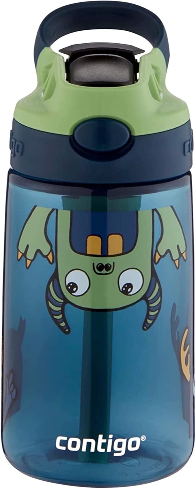Contigo Kids Straw Water Bottle with AUTOSPOUT Lid 14oz Monsters
