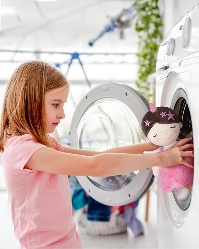 GAGAKU Soft Baby Doll Toys (16'') for Girls, My First Baby Rag Dolls for 1 Year Old Girl Birthday Gift Plush Doll Toys Machine Washable Baby Doll for Toddler Kids Infants - Star Princess