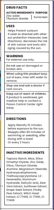 Invisibility Powder - Brush On Mineral SPF 30 Sunscreen for Kids - Broad Spectrum Face & Body Sunscreen for Sensitive Skin - Water & Sweaty Playground Resistant