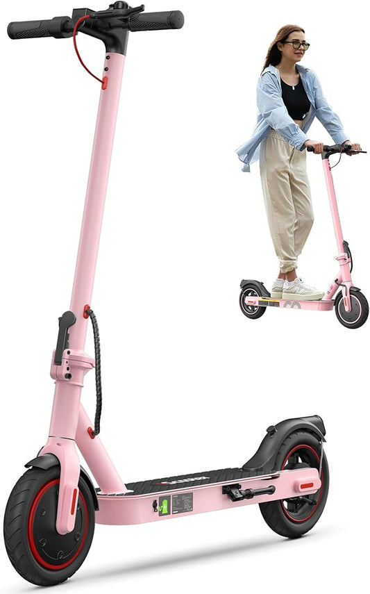 iScooter Electric Scooter for Adults, 23/18/12 Miles Long Range,22/19/18 Mph Top Speed, Commuting Electric Scooter with Cruise Control, Double Braking Systems Escooter for Adults and Teens
