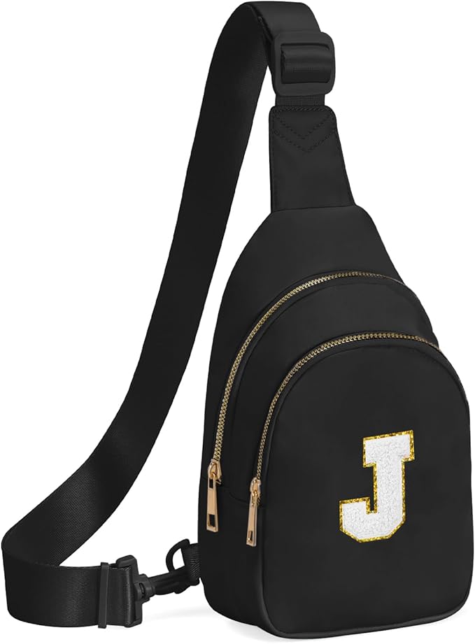 Birthday Gifts for 7 8 9 10 11 12 13 Year Old Girls Small Initial Sling Bag Cross Body Bag Fanny Pack for Girls