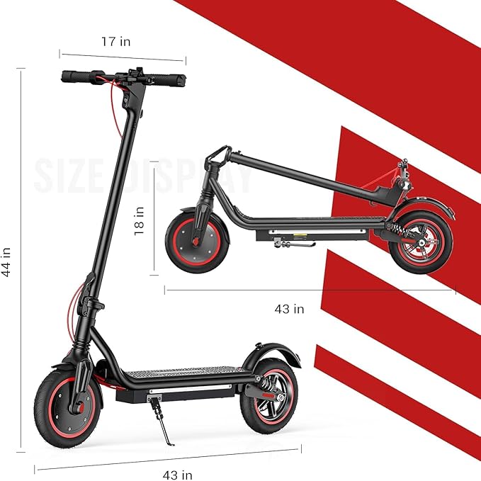 Electric Scooter, 650W/500W/350W Powerful Motor, 22/18 MPH Top Speed, 23/21 Miles Long Range, 10"/8.5" Pneumatic Tires, Smart App, UL Certified Foldable Commuting Electric Scooter for Adults and Teens
