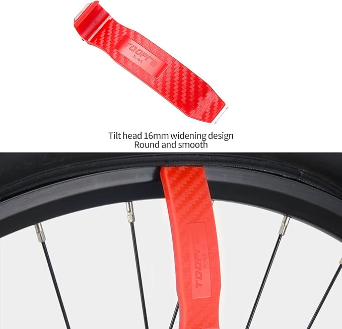 Professional Bike Tire Levers - High-Strength PC Material, Non-Slip Ergonomic Design, Rim Protector for Road/Mountain Bikes