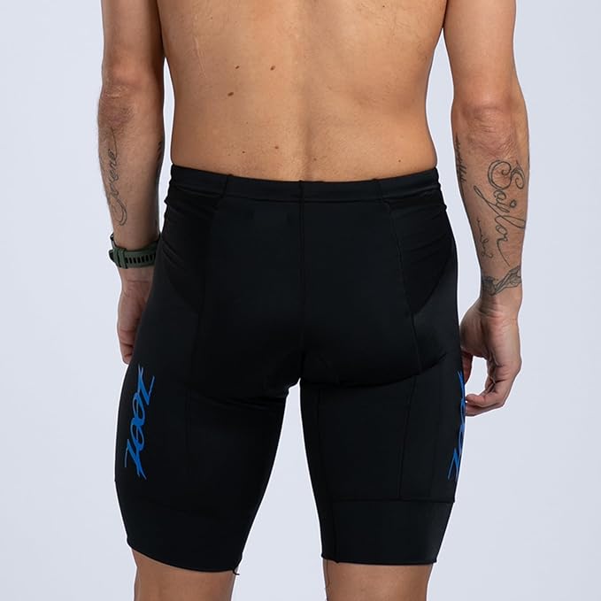 Zoot Men’s Core 9-Inch Tri Shorts, Quick Dry Performance Triathlon Shorts with Cycling Chamois Pad, Pockets & UPF 50+ Fabric