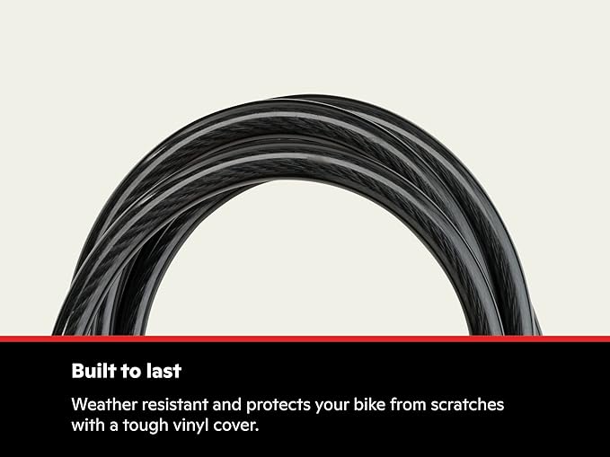 Schwinn Anti Theft Bike Lock, Security Level 1, Combination Lock, 4 Foot , Black