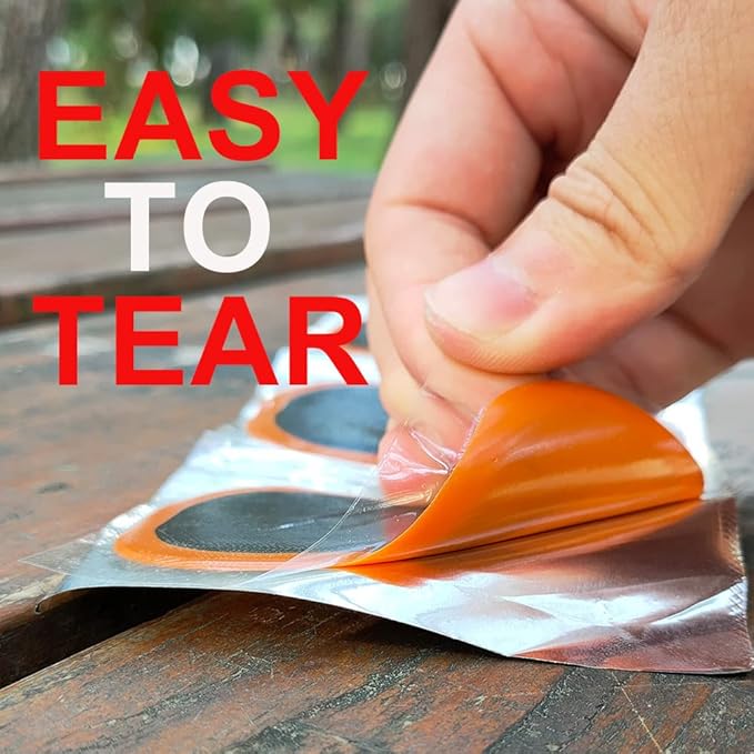 PAX 108 Pcs 19mmØ Round Bike Inner Tire Tube Patches, Flat Puncture Tire Repair Patch for Bicycle, Motorcycle, Scooter, BMX, ATVs, River Floating, Inflatable Rubber