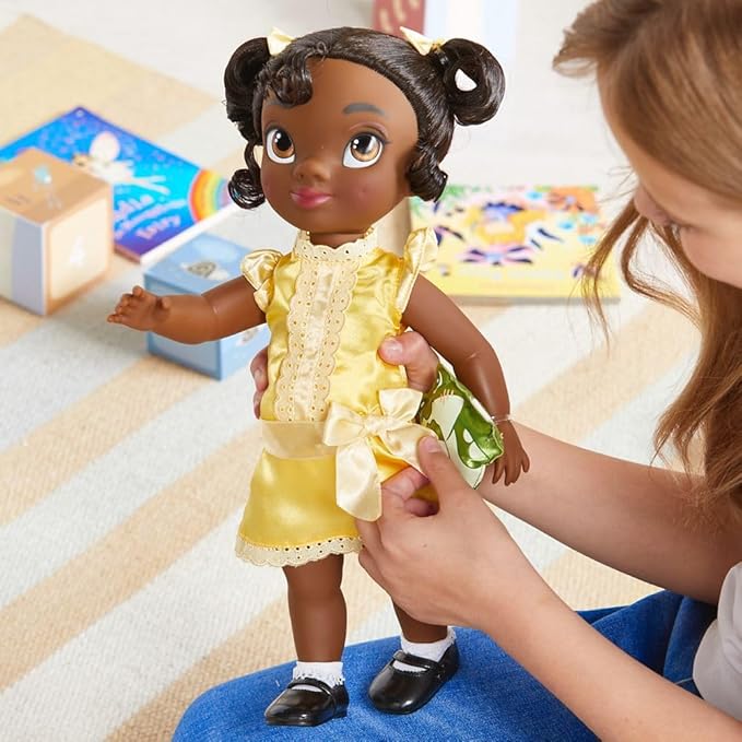 Disney Store Animators' Collection Tiana Doll - The Princess & The Frog - 16 Inch Toy Figure, Authentic Store Doll for Kids and Collectors, Fully Posable with Detailed Design, Suitable for Ages 3+