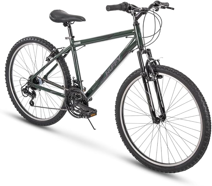 Huffy Mountain Bikes for Men, 26/27.5 Inch Sizes, Multiple Speeds, Suspension Available, Fat Tire Option, Sleek Graphics, Disc Brakes Available, Adjustable Comfort Saddle, Durable, Multiple Colors