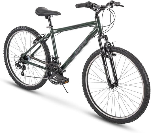 Huffy Mountain Bikes for Men, 26/27.5 Inch Sizes, Multiple Speeds, Suspension Available, Fat Tire Option, Sleek Graphics, Disc Brakes Available, Adjustable Comfort Saddle, Durable, Multiple Colors