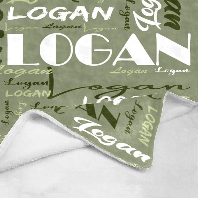 Dr.TOUGH Personalized Name Blanket Personalized Blanket for Adult Kids Flannel Customized Personalized Blankets and Throws