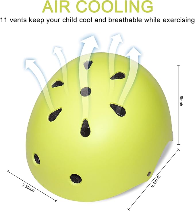 BURSUN Kids Bike Helmet Ventilation & Adjustable Toddler Helmet for Ages 2-14 Kids Boys Girls Multi-Sport Helmet for Skateboard Roller Skateing Bicycle Scooter blance Bike