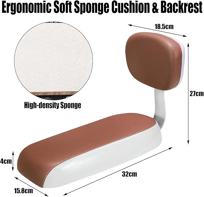 Bicycle Manned Cushion Mountain Bike Back Shelf Seat Cushion Manned Comfortable Saddle Children Back Seat