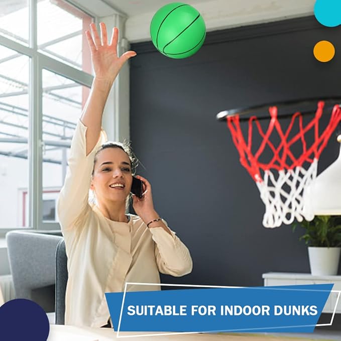 Dilabnba 8" Mini Rubber Replacement Basketballs for Basketball Hoop/Pool, Toddler Soft Beach Bouncy Ball Sports Party Game for Kids Adults, Junior Balls Indoor & Outdoor Arcades & Games (4PCS)