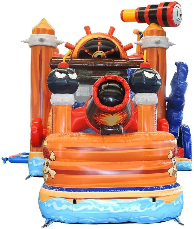 TentandTable Inflatable Bounce House Water Slide for Kids 5-12 Large, Commercial Grade Mega Bouncy Castle for Adults, Jump House, Includes Electric Air Blower, 32' L x 16' W x 15' H, Pirate Cove