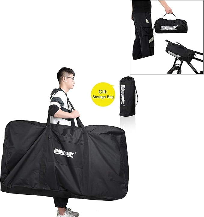 Bike Travel Bag,Folding Bike Bag Waterproof Bike Storage Bag for 26-29inch Bike,Cycling Transport Carry Bag