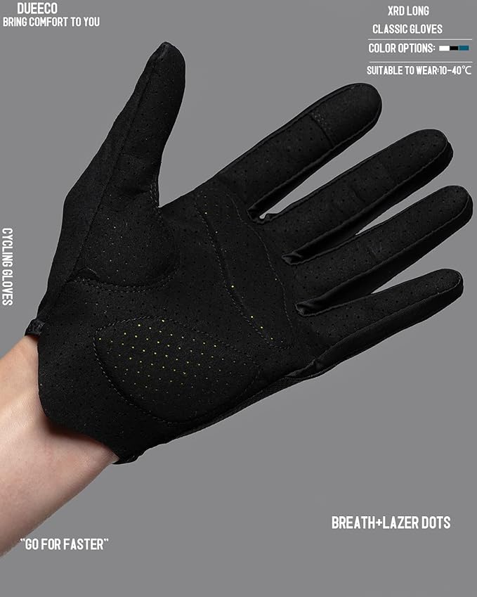 Cycling Gloves - Men & Women's Bike Gloves with 3MM XRD Palm Padding, Touch Screen Compatible for Mountain & Road Biking