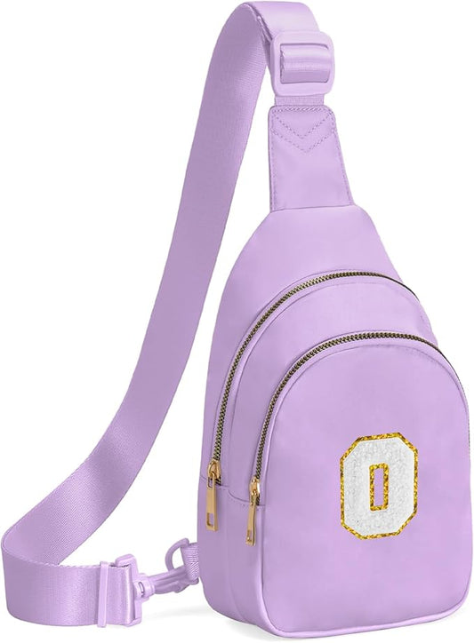 Birthday Gifts for 7 8 9 10 11 12 13 Year Old Girls Small Initial Sling Bag Cross Body Bag Fanny Pack for Girls