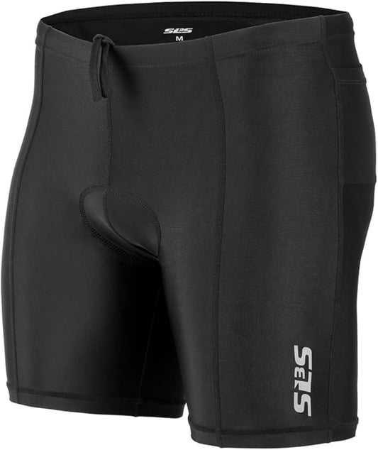SLS3 Triathlon Shorts Mens – Tri Shorts Mens – 2 Pockets FRT – Designed by Athletes for Racing
