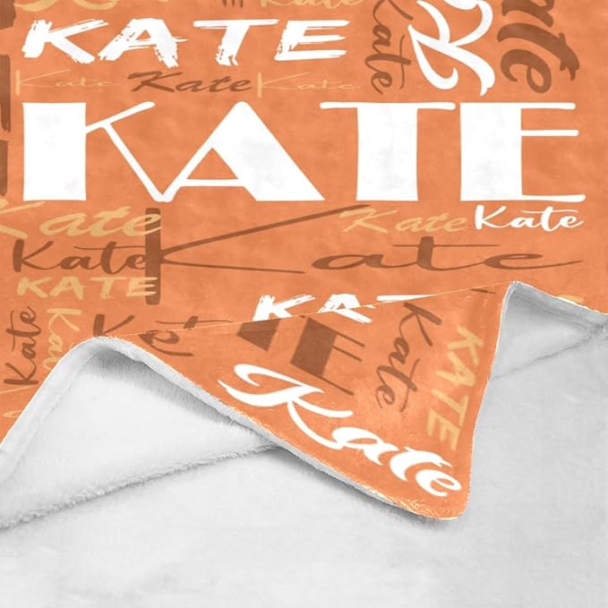 Dr.TOUGH Personalized Name Blanket Personalized Blanket for Adult Kids Flannel Customized Personalized Blankets and Throws