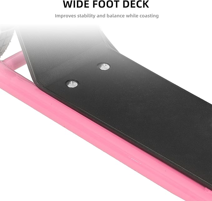 JOYSTAR Kick Scooter for Kids 5+ Teens & Youth, Lightweight Kids Scooter with Adjustable Handlebar, 2 Wheel Scooter for Boys & Girls, 12" Inflatable Wheels Rear Drum Brakes