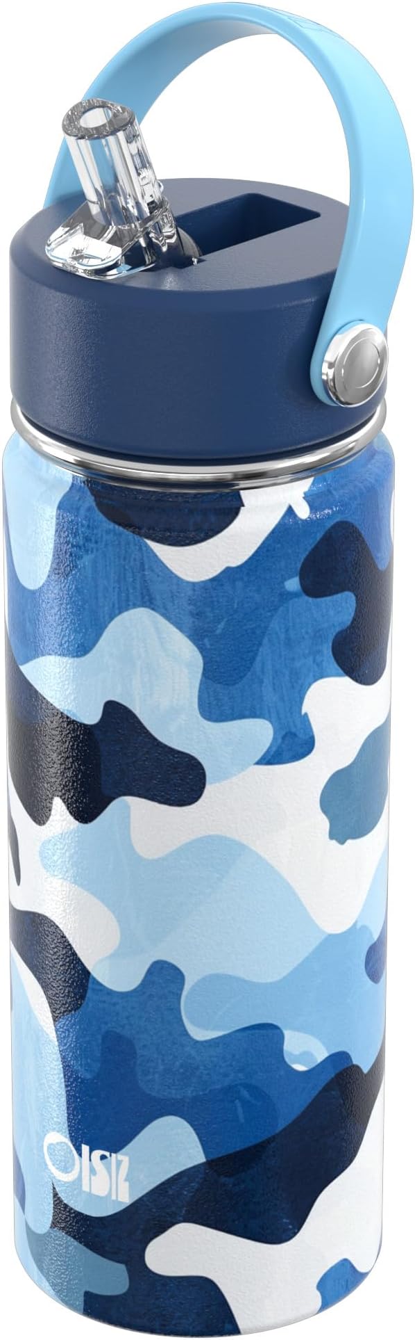 OISIZ 18oz Kids Water Bottle with Straw Lid, Vacuum Insulated Water Bottle 316 Stainless Steel Bottles for Kids for School, Leakproof Water cups, BPA Free and Keep Cold for 24 Hours,Easy to Clean