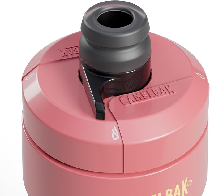 CamelBak Podium 24oz Bike Water Bottle - Easy Squeeze Bottle - Fits Most Bike Cages, Coral Sunset