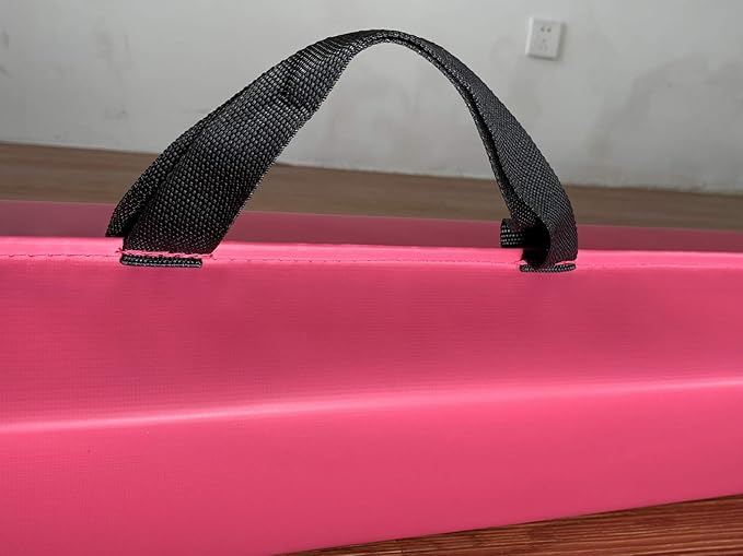 Balance Beam - Folding Floor Gymnastics Equipment for Kids, Non Slip Base - 6 FT to 10 FT for Home Gym Use