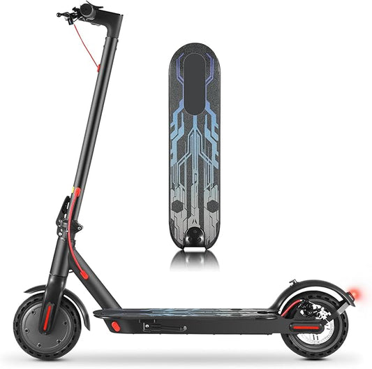 Caroma Electric Scooter,630W Peak Motor,20 MPH Max Speed & 18 Miles Long Range,8.5" Solid Tires,Dual Braking System with Cruise Control,Foldable E-Scooter with Smart APP Lock for Adults and Teens