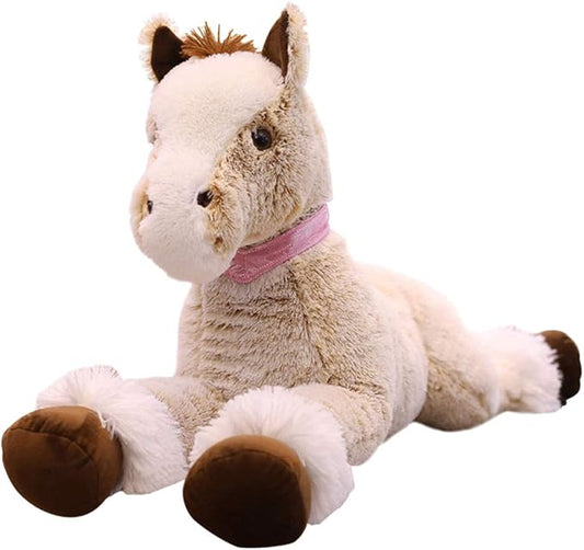 Large Horse Stuffed Animal Plush Toy,Giant Pony Unicorn Plush Doll Gifts for Kids,Valentines,Christmas 47.2"