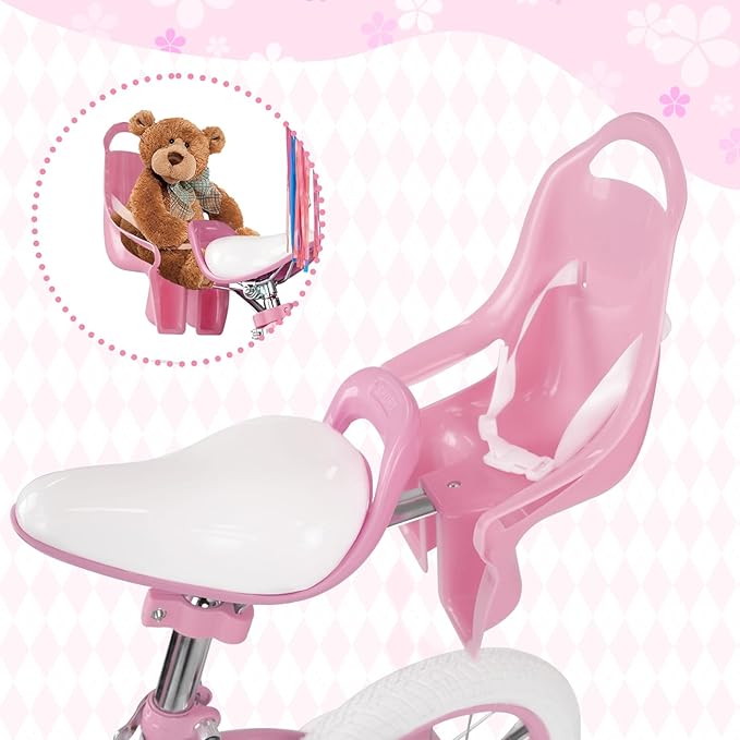 XJD Girls Bike for Toddlers and Kids Ages 2-12 Years Old,12 14 16 Inch Kids Bike with Training Wheels & Basket