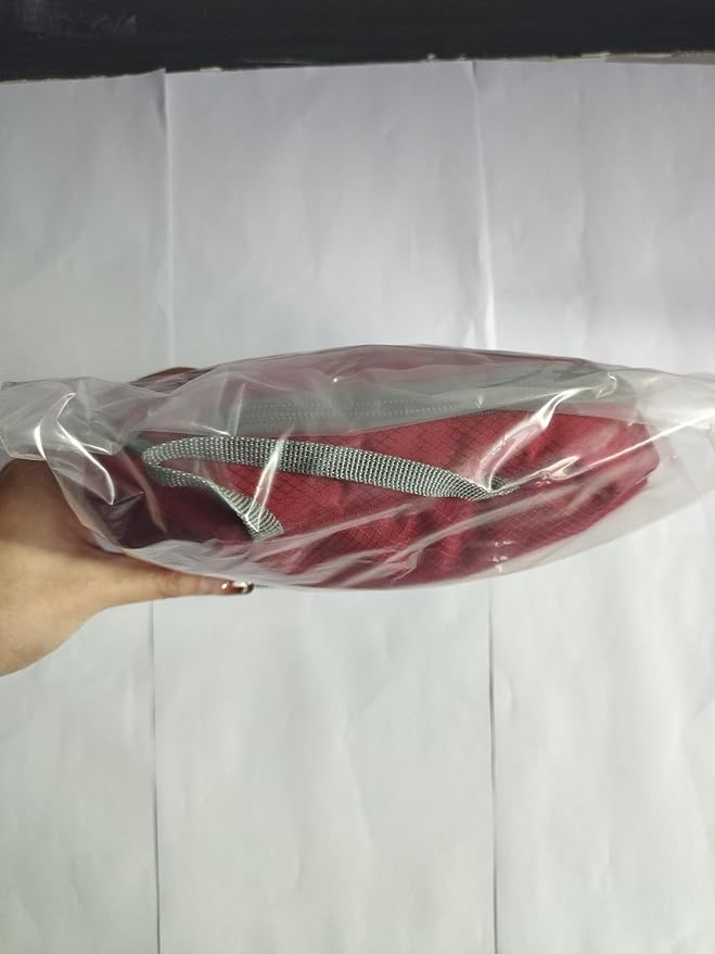 ZOMAKE Lightweight Packable Backpack 35L, Light Foldable Backpacks Water Resistant Collapsible Hiking Bag, Compact Folding Day Pack for Travel Camping(Red)