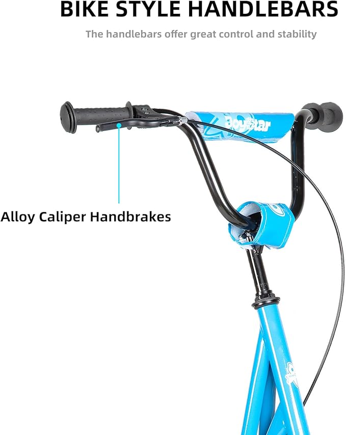 JOYSTAR Kick Scooter for Ages 5-9 Years Old Boys Girls, 12 Inch Big Wheels Scooters for Kids, Teens and Adults, Rear Brake and Adjustable Handlebar, Kids Scooter