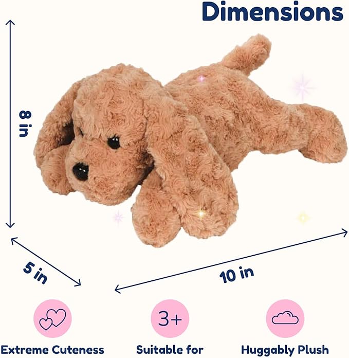 PixieCrush Adopt Me Dog Stuffed Animals for Girls Ages 3 and Up - Plush Labradoodle Dog Pillow with 4 Surprise Puppies Inside - Soft Puppy Toys for Kids - Cute Dogs Plush Set for Imaginative Play