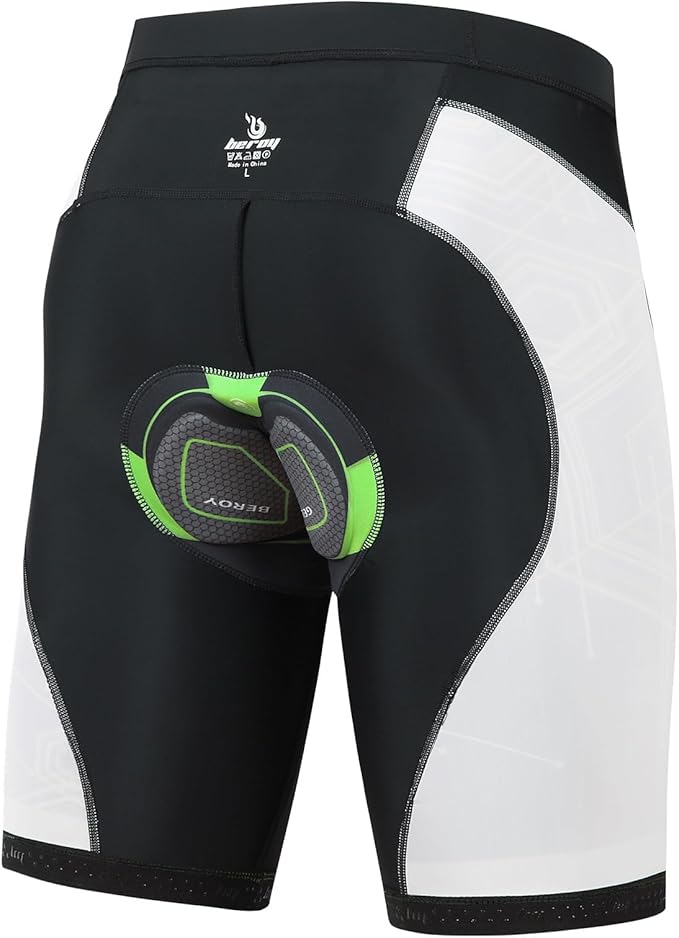 beroy Men's Comfortable Bicycle Cycling Pants, 3D Padded Bike Shorts