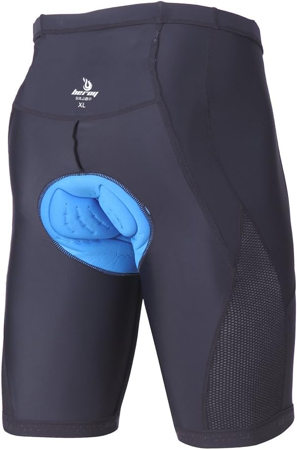 beroy Men's Comfortable Bicycle Cycling Pants, 3D Padded Bike Shorts
