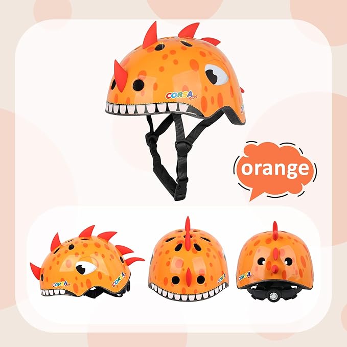 Toddler Kids Bike Helmet, Adjustable and Multi-Sport, 3 Sizes for Ages 1-2-3-5-8-14 Years Child Infant Boys Girls